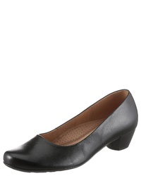 schwarze Leder Pumps von Gabor