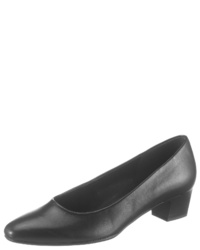 schwarze Leder Pumps von Gabor