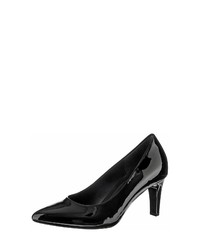 schwarze Leder Pumps von Gabor