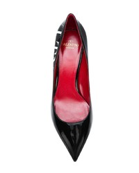 schwarze Leder Pumps von Valentino