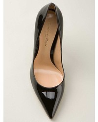 schwarze Leder Pumps von Gianvito Rossi