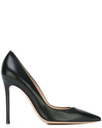 schwarze Leder Pumps von Gianvito Rossi