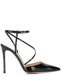 schwarze Leder Pumps von Gianvito Rossi