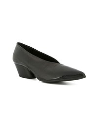 schwarze Leder Pumps von Chuckies New York