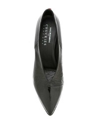 schwarze Leder Pumps von Chuckies New York