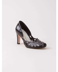 schwarze Leder Pumps von Sarah Chofakian