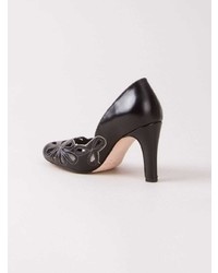 schwarze Leder Pumps von Sarah Chofakian