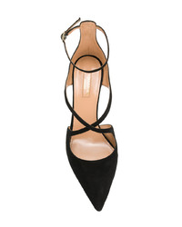 schwarze Leder Pumps von Aquazzura