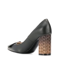 schwarze Leder Pumps von Bottega Veneta