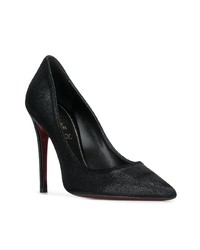 schwarze Leder Pumps von Deimille