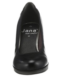 schwarze Leder Pumps von Jana