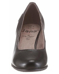 schwarze Leder Pumps von Jana