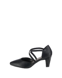 schwarze Leder Pumps von Jane Klain