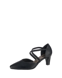 schwarze Leder Pumps von Jane Klain