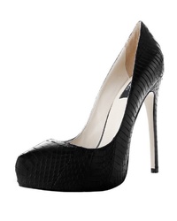 schwarze Leder Pumps von JANIKO