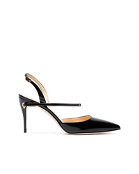 schwarze Leder Pumps von Jennifer Chamandi