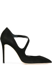 schwarze Leder Pumps von Jimmy Choo