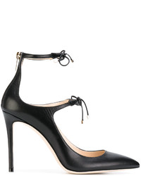 schwarze Leder Pumps von Jimmy Choo