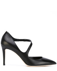 schwarze Leder Pumps von Jimmy Choo