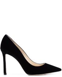 schwarze Leder Pumps von Jimmy Choo