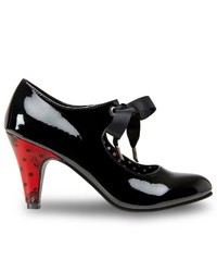 schwarze Leder Pumps von Joe Browns