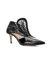 schwarze Leder Pumps von Christopher Kane