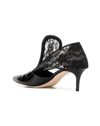 schwarze Leder Pumps von Christopher Kane