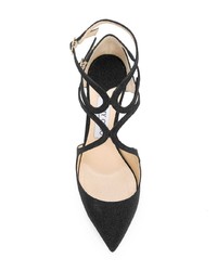 schwarze Leder Pumps von Jimmy Choo