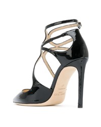 schwarze Leder Pumps von Jimmy Choo