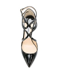 schwarze Leder Pumps von Jimmy Choo