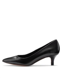 schwarze Leder Pumps von Lascana