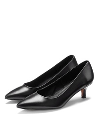 schwarze Leder Pumps von Lascana