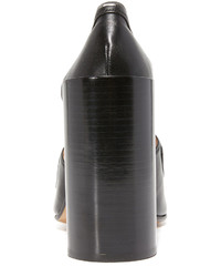 schwarze Leder Pumps von Maison Margiela