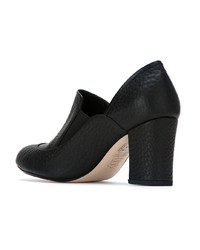 schwarze Leder Pumps von Sarah Chofakian