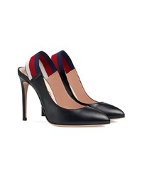 schwarze Leder Pumps von Gucci