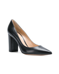 schwarze Leder Pumps von Gianvito Rossi