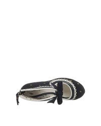 schwarze Leder Pumps von Lola Ramona