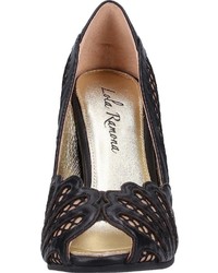 schwarze Leder Pumps von Lola Ramona