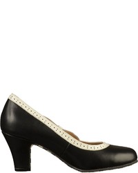 schwarze Leder Pumps von Lola Ramona