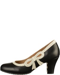 schwarze Leder Pumps von Lola Ramona