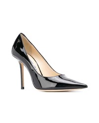 schwarze Leder Pumps von Jimmy Choo