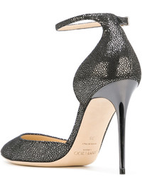 schwarze Leder Pumps von Jimmy Choo