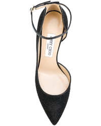 schwarze Leder Pumps von Jimmy Choo