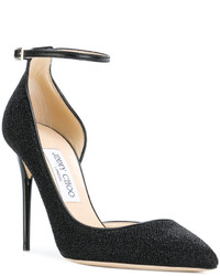 schwarze Leder Pumps von Jimmy Choo