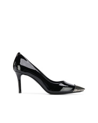 schwarze Leder Pumps von Marc Ellis