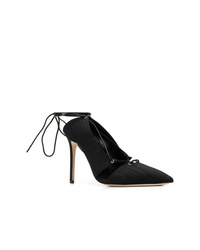 schwarze Leder Pumps von Marskinryyppy