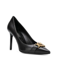 schwarze Leder Pumps von Versace