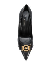 schwarze Leder Pumps von Versace