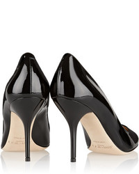 schwarze Leder Pumps von Jimmy Choo