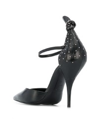 schwarze Leder Pumps von Saint Laurent